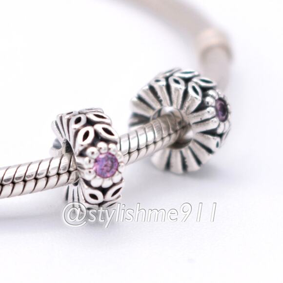 Two Authentic PANDORA Twice as Nice Spacer - 791224CFP - Picture 3 of 12